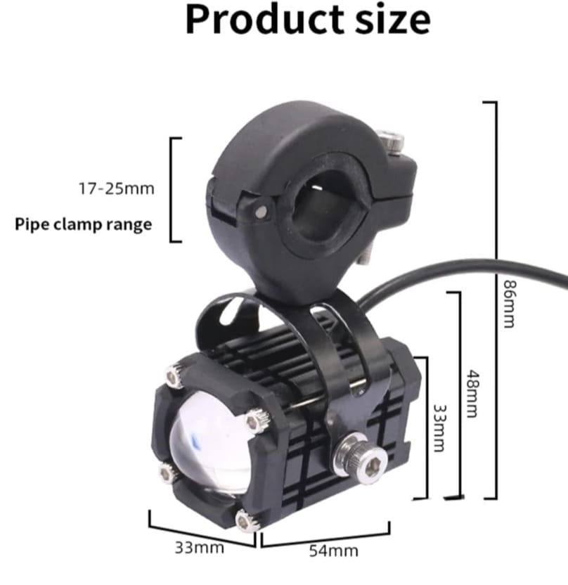 Mini Exploradoras LED Premium Universales de 4 Modos (Blanco, Amarillo, Rojo e Intermitente) para Moto y Carro